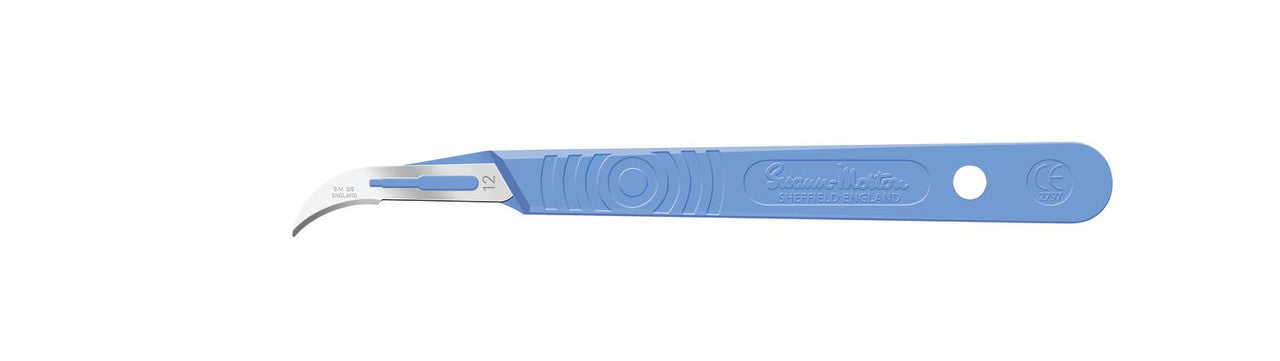 Scalpel, Swann Morton, Size 10a, Blue Handle, Disposable, Sterile, 10/bx (DROP SHIP ONLY)
