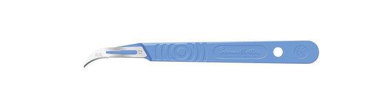 Scalpel, Swann Morton, Stainless Steel, Size 21, Blue Handle, Disposable, Non-Sterile, Bulk, 1000/bx (DROP SHIP ONLY)