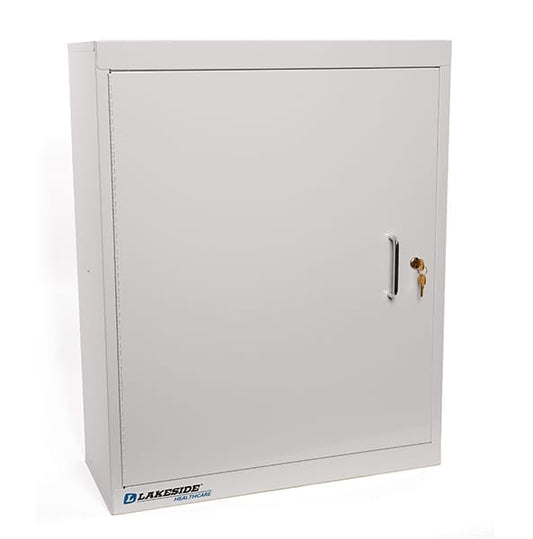 Narcotics Cabinet, Single Door, Single Lock, (3) Adjustable Shelves, Key Lock, 10" x 24" x 30", Beige (DROP SHIP ONLY)