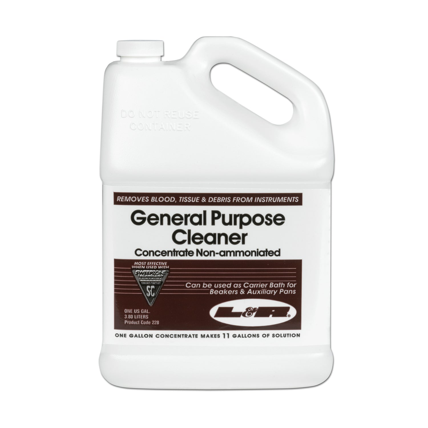 General Purpose Cleaner, Gallon Bottle, 4/cs