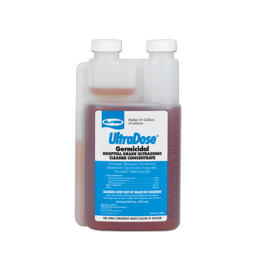 Germicidal Ultrasonic Cleaning Solution, Pint Bottle, 6/cs