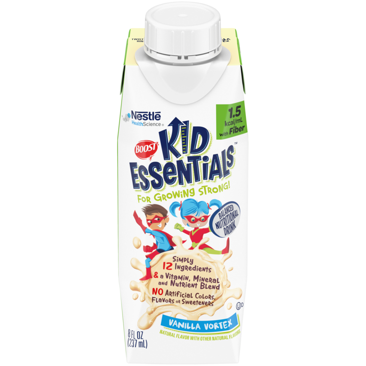 BOOST KID ESSENTIALS 1.5 with Fiber, Vanilla Vortexx, 8 fl oz Carton, 24/cs (Minimum Expiry Lead is 90 days) (Continental US Only) (Nestle products cannot be sold online without Nestle's prior written permission) (Products cannot be sold on Amazon.com o