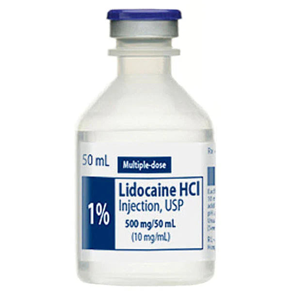 Lidocaine HCl Inj MDV 10mL 1% 25/Bx (55150025110)