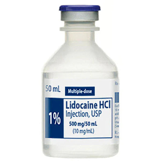 Lidocaine HCl Inj MDV 10mL 1% 25/Bx (55150025110)