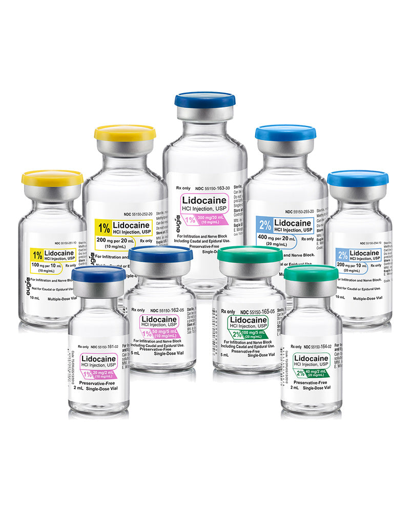 Lidocaine HCl Injection, USP 2% MDV 200mg/ 10ml, 25 vials/pk (Rx) (US Only, Excluding IN and ND) (Product is Non-Returnable)
