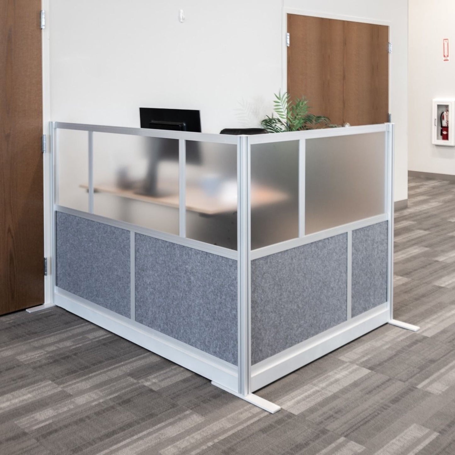 Room Divider Wall System, Add-On Wall, 53" x 48" (DROP SHIP ONLY)