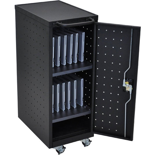 12-Laptop/Chromebook Compact Charging Cart, 14 W x 21.15 D x 39.625 H, 10ft Cord (DROP SHIP ONLY)