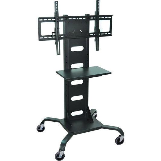 TV Stand with Mount, Mobile, 5"W x 28"D x 51"H, Fits TV sizes 37"-60", (4) 4" Casters (2 with Locking Brakes), Steel Frame, Maximum Weight Capacity 200 lbs., Assembly Required (DROP SHIP ONLY)