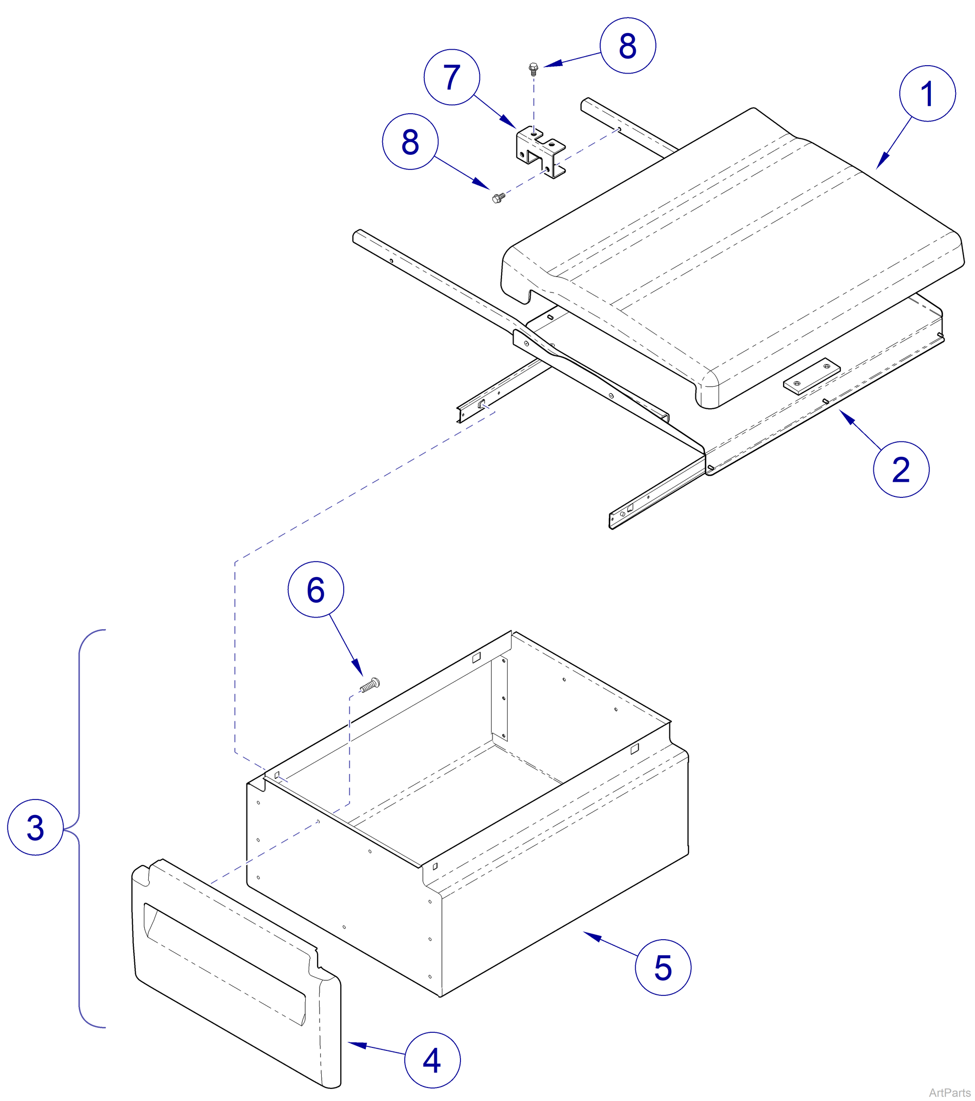 Supply Assistant for 224/225 Exam Tables (US Only) (DROP SHIP ONLY) (Delivery Info Sheet Required)