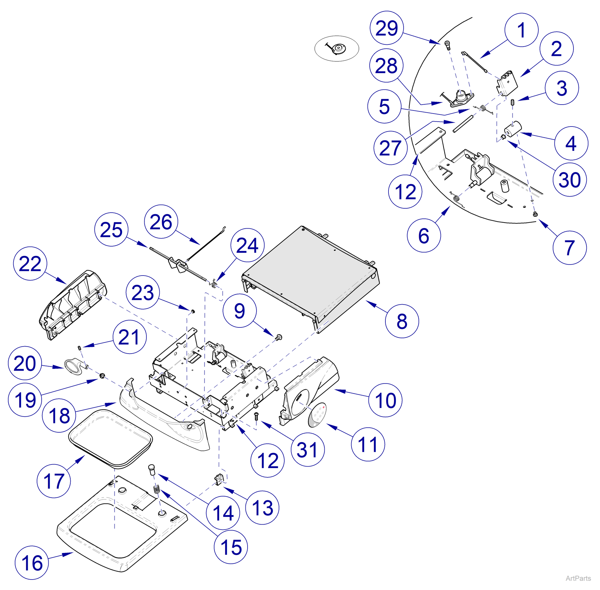 Bolt, HXH, 0.250-20 x 0.375,CD/ZN, Nylon Patch (US Only) (DROP SHIP ONLY) (Delivery Info Sheet Required)