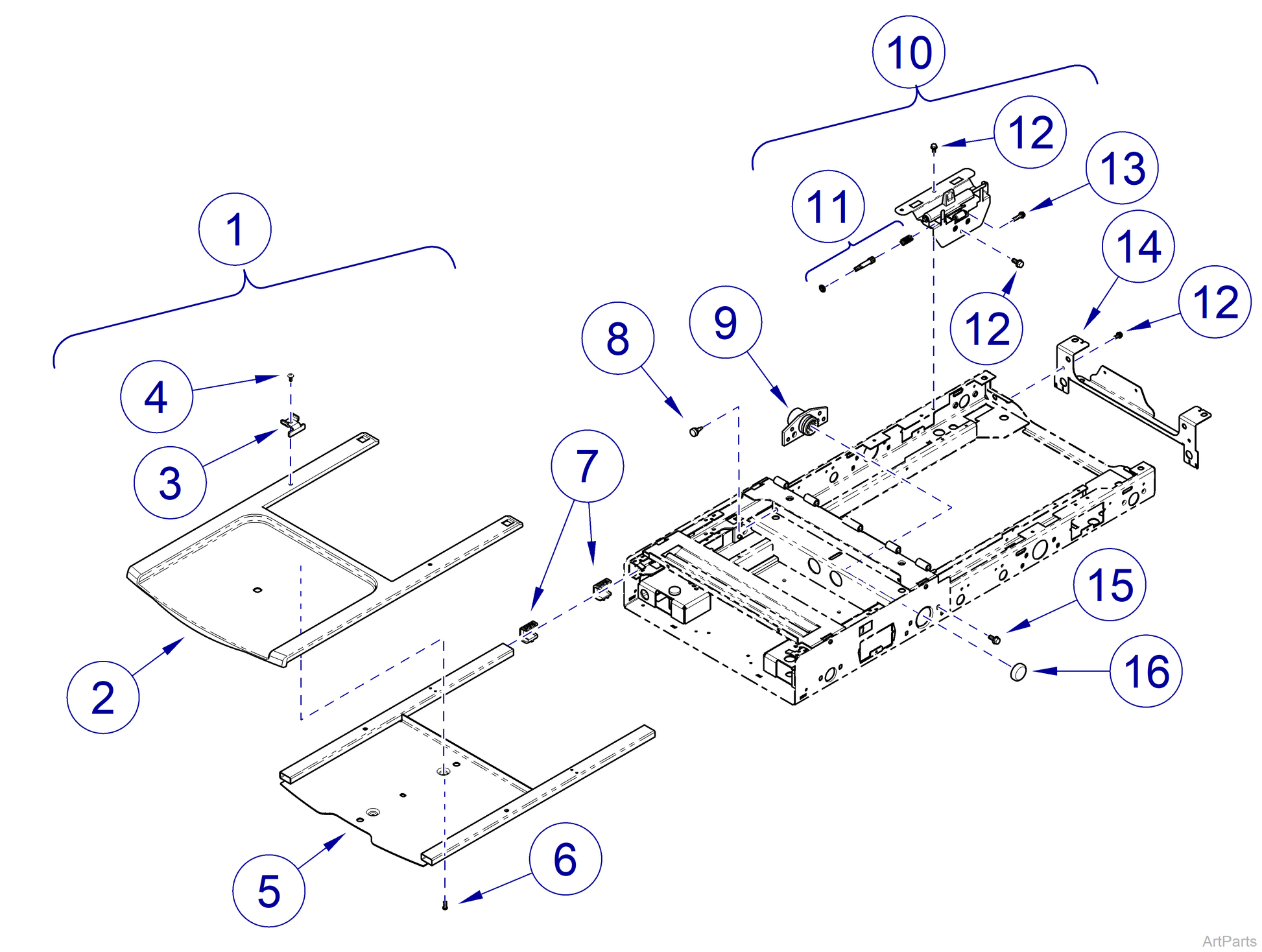 Screw, FPH, 0.250-14 x 1.00, ZN (US Only) (DROP SHIP ONLY) (Delivery Info Sheet Required)