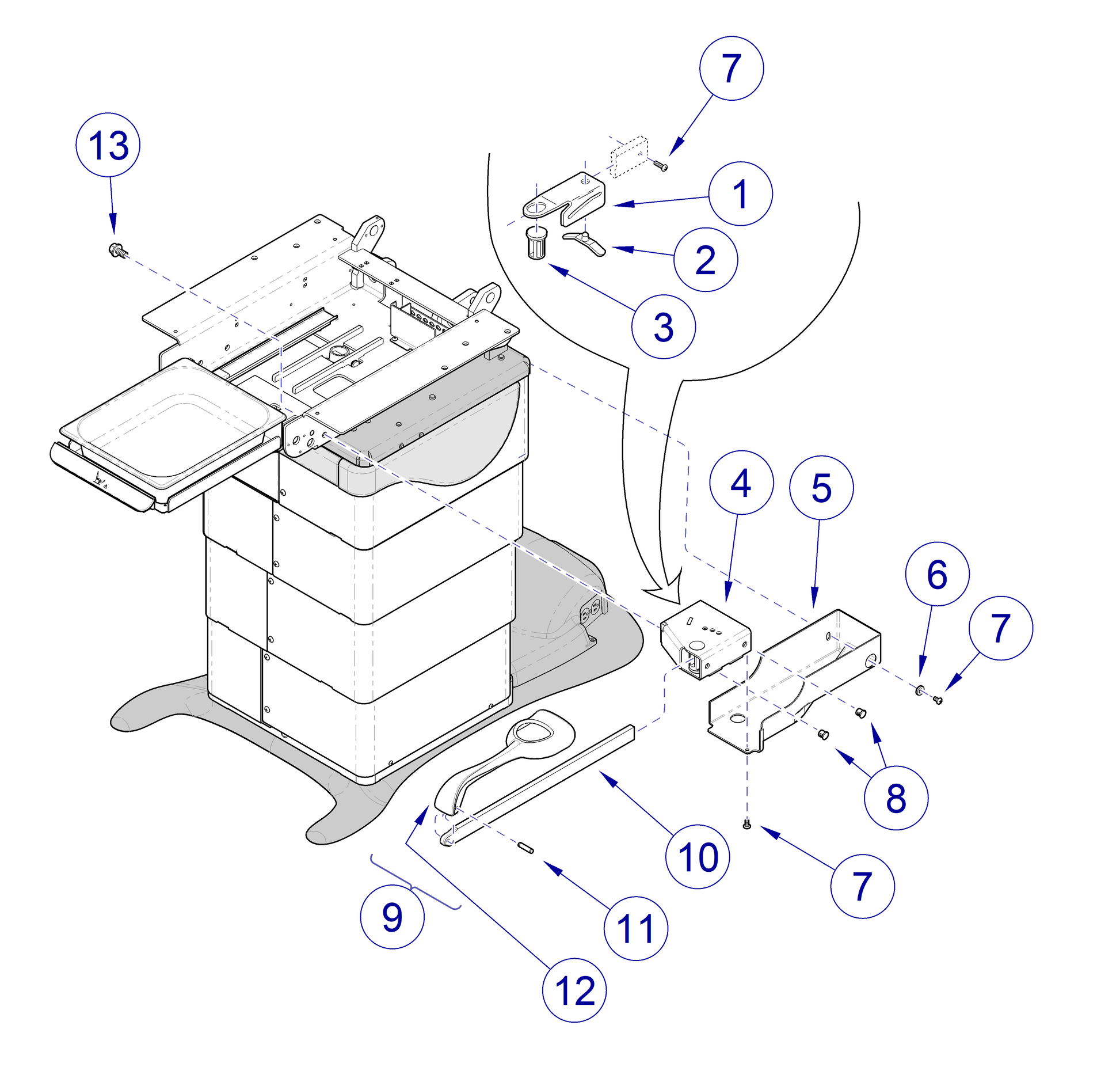 Stirrup Housing, RH (US Only) (DROP SHIP ONLY) (Delivery Info Sheet Required)