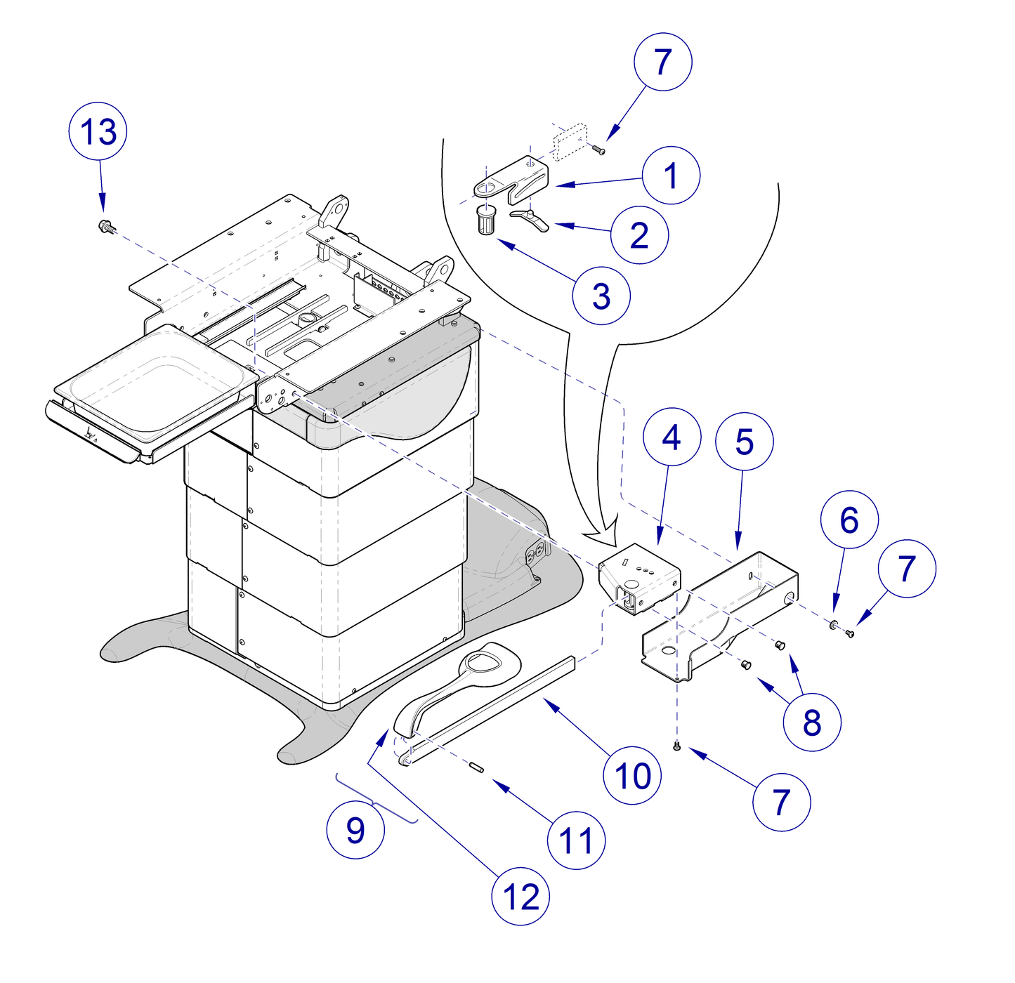 Stirrup Housing, LH (US Only) (DROP SHIP ONLY) (Delivery Info Sheet Required)