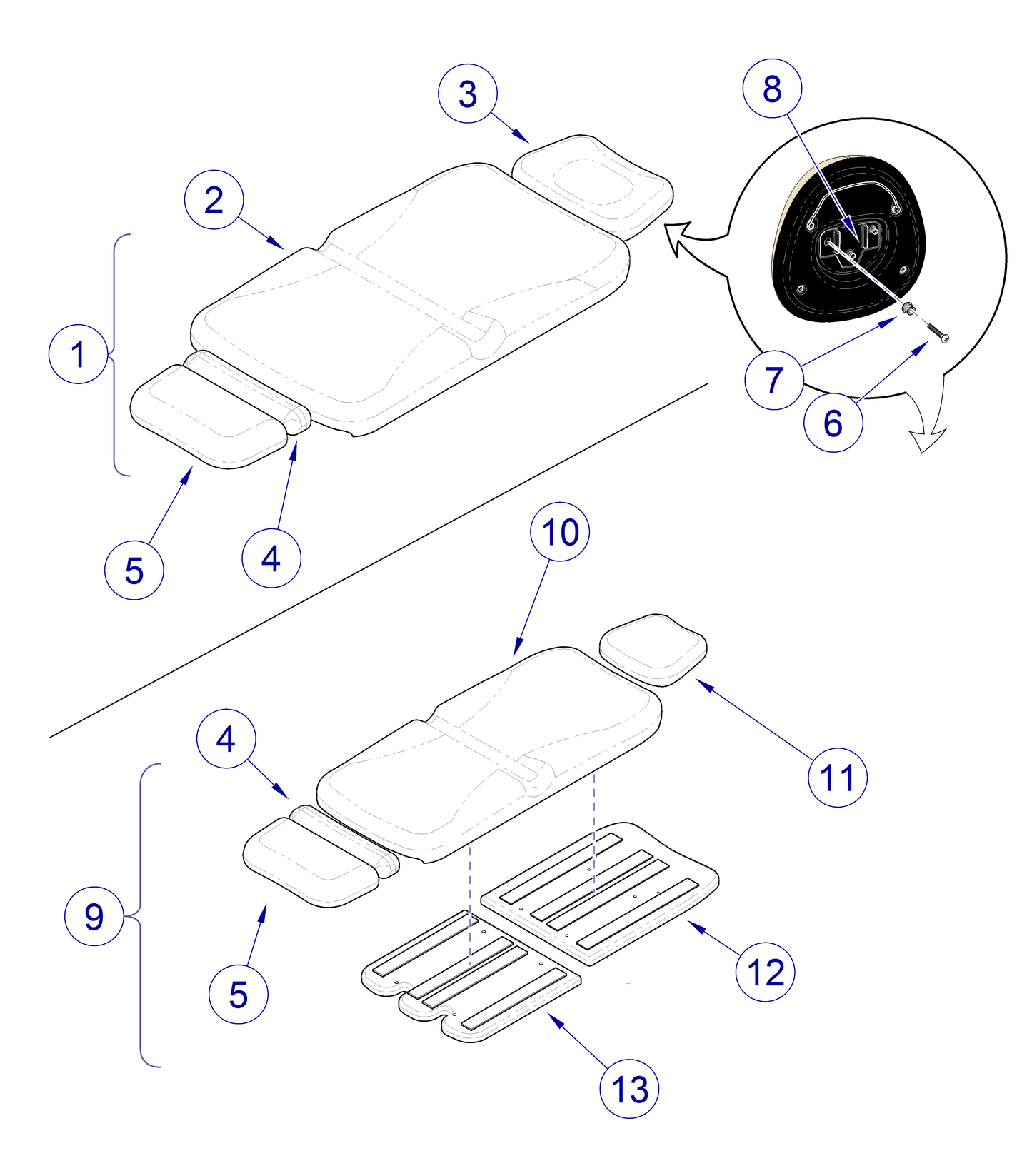 998 Upholstery, Seat/Back, Sandy Retreat (US Only) (DROP SHIP ONLY) (Delivery Info Sheet Required)