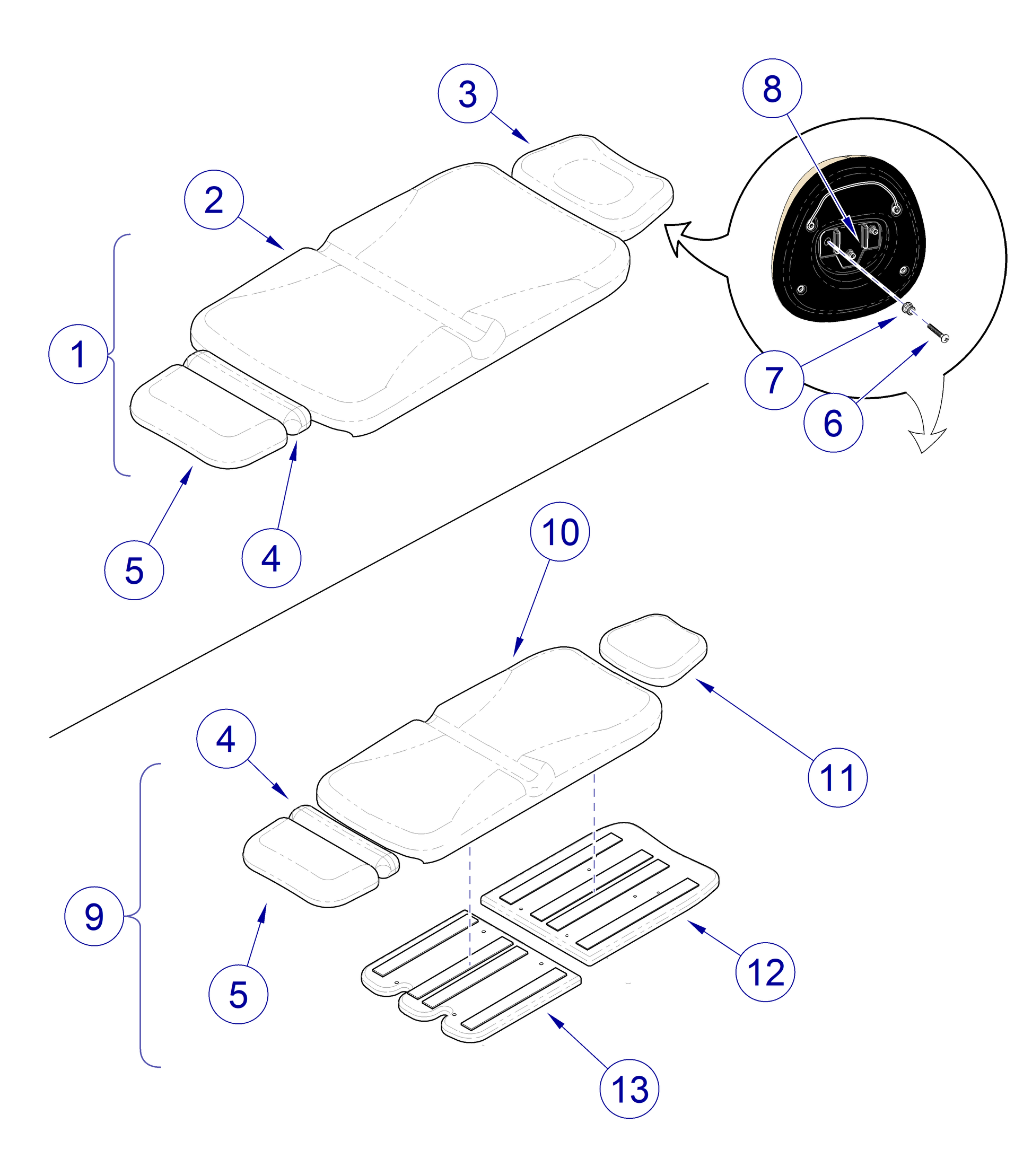 998 Upholstery, Seat/Back, Sandy Retreat (US Only) (DROP SHIP ONLY) (Delivery Info Sheet Required)