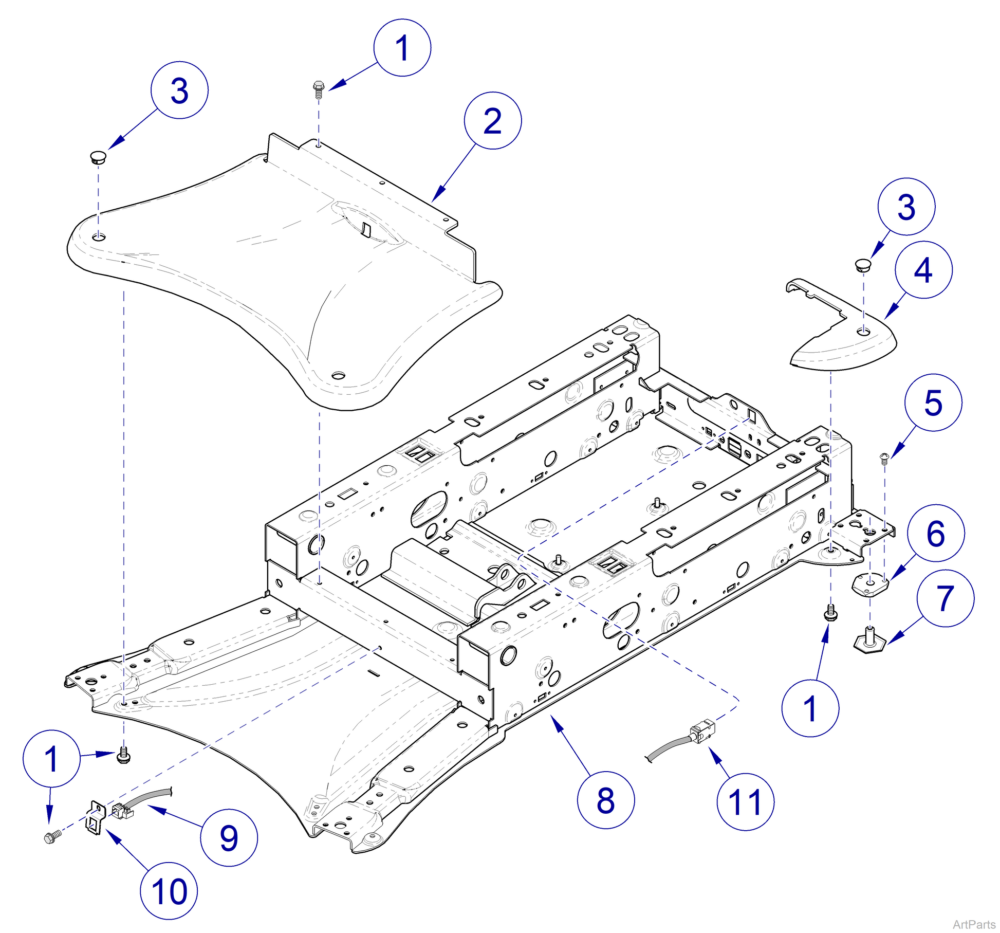 Screw, BUH, 0.250-20x0.500 Hex SOC BF (US Only) (DROP SHIP ONLY) (Delivery Info Sheet Required)