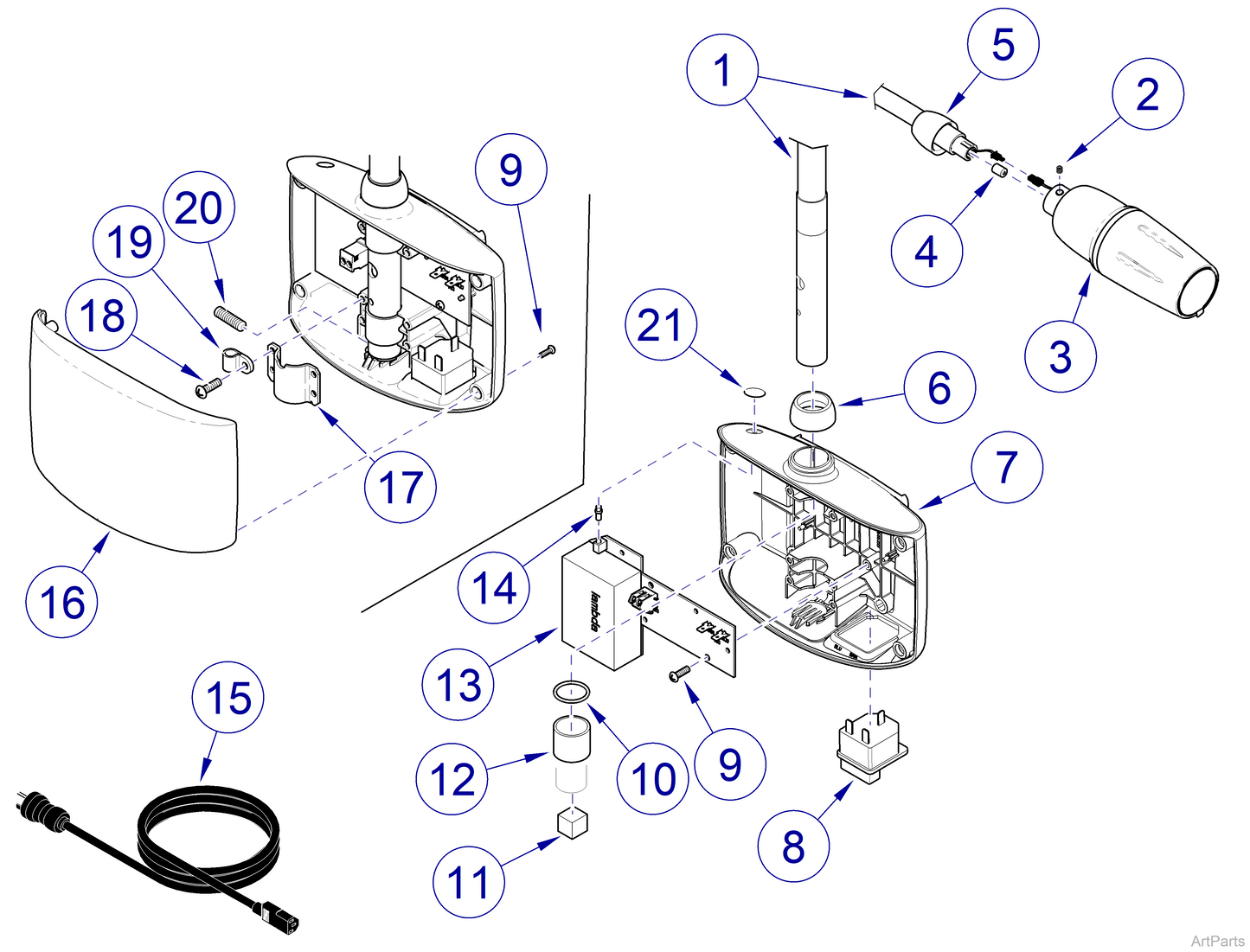 Flex Arm Plug, Lower (US Only) (DROP SHIP ONLY) (Delivery Info Sheet Required)
