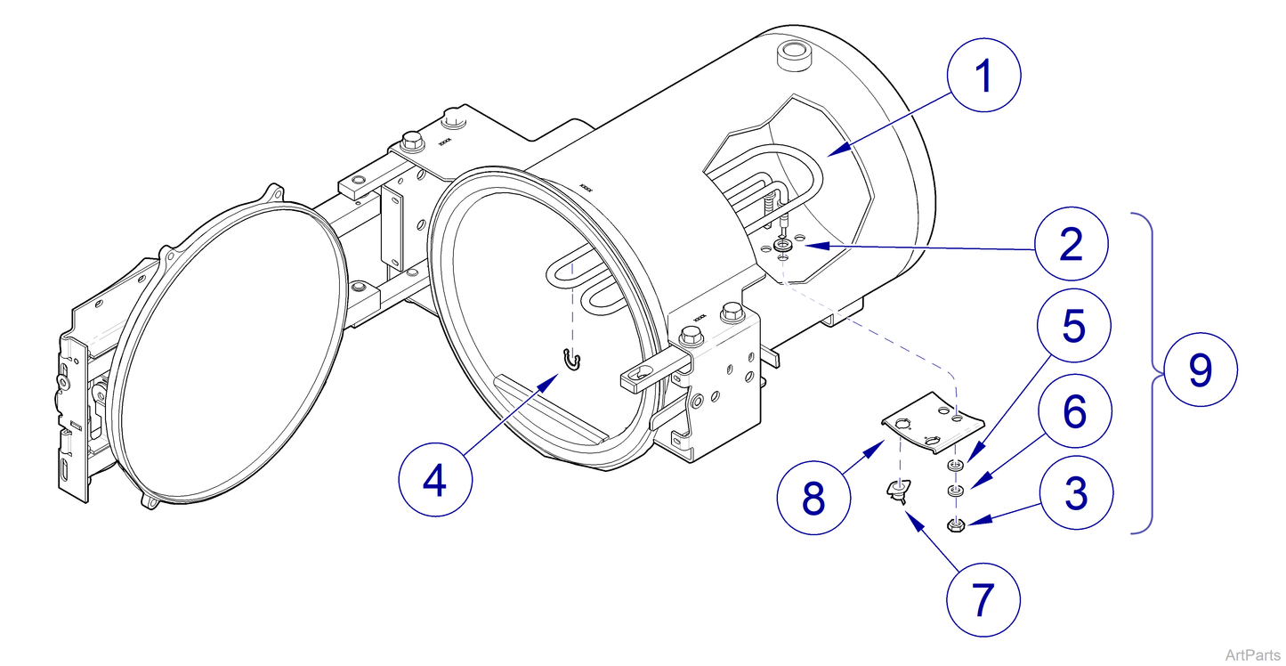 Heater Element Kit, 240v (US Only) (DROP SHIP ONLY) (Delivery Info Sheet Required)