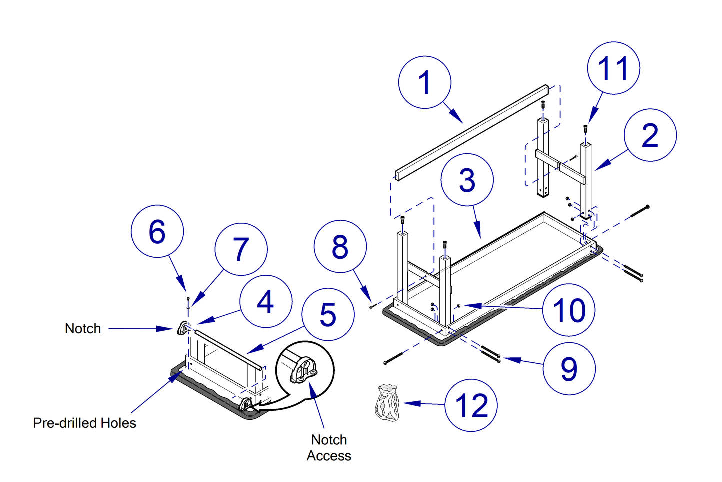 Bolt, RSN, 0.250-20 x 3.500, AC (US Only) (DROP SHIP ONLY) (Delivery Info Sheet Required)