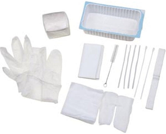 Deluxe Tracheostomy Care Tray & Gloves, 24/cs