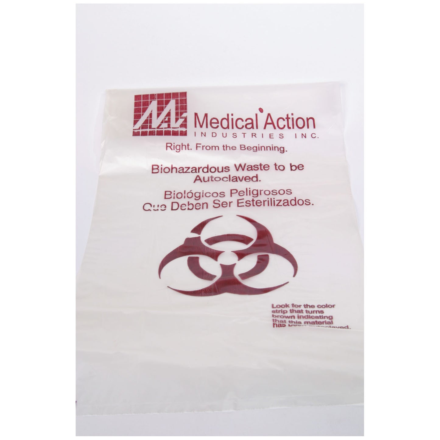 Bag, Clear, 24" x 36", External Indicator, Maximum Autoclave Temp. 280F, 100/cs