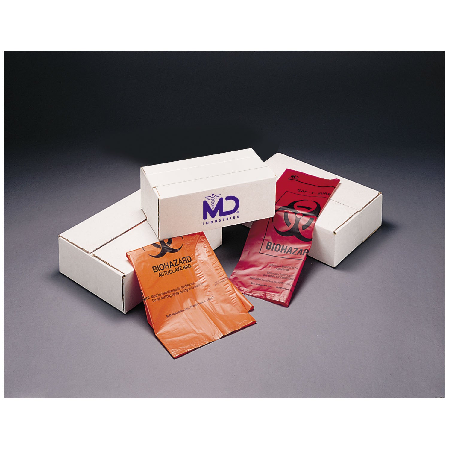 Bag, Orange, 19" x 23", External Indicator, Maximum Autoclave Temp. 280F, 200/cs