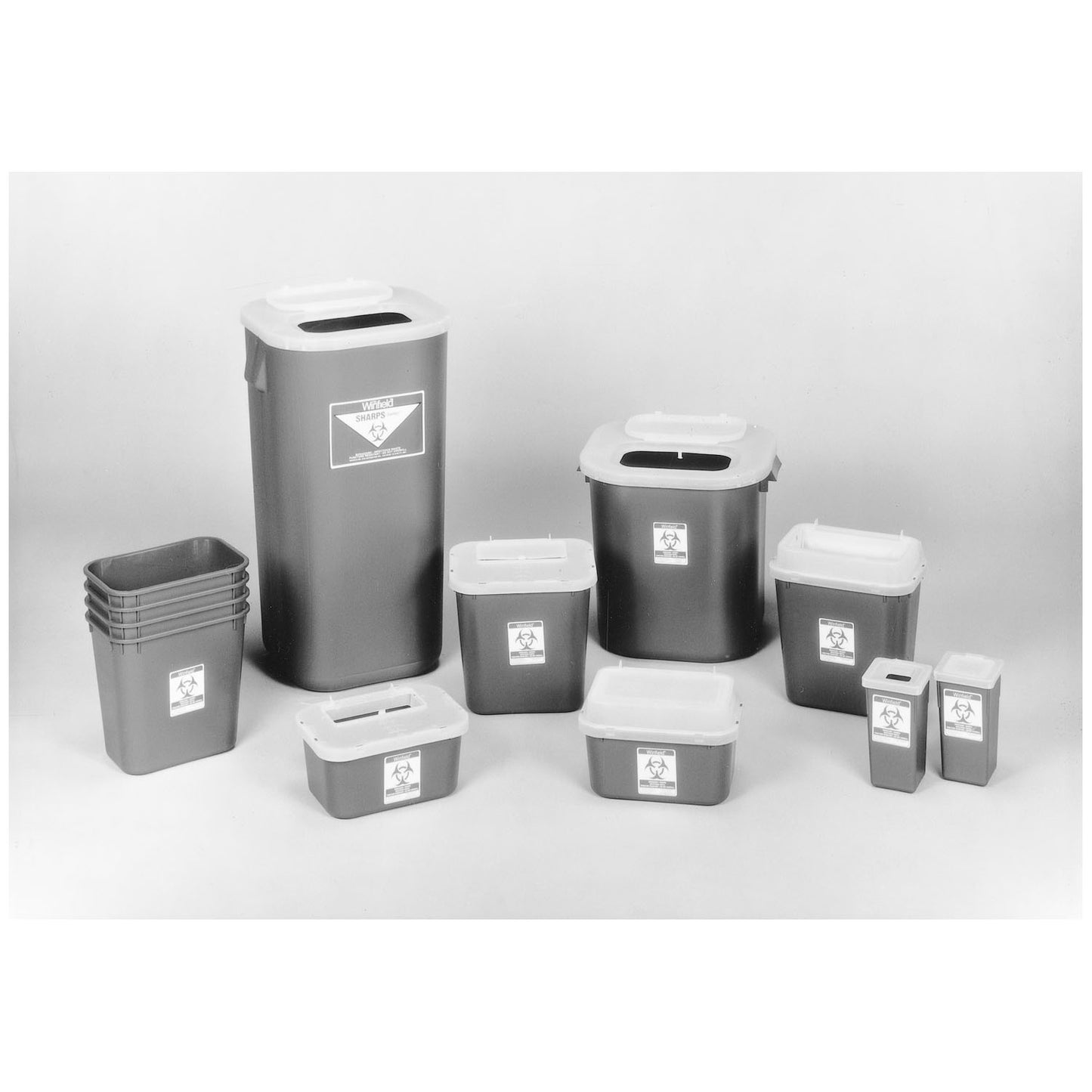 Sharps Container, 1 Qt Red, 3_"W x 3_"D x 7"H, 72/cs (24 cs/plt)