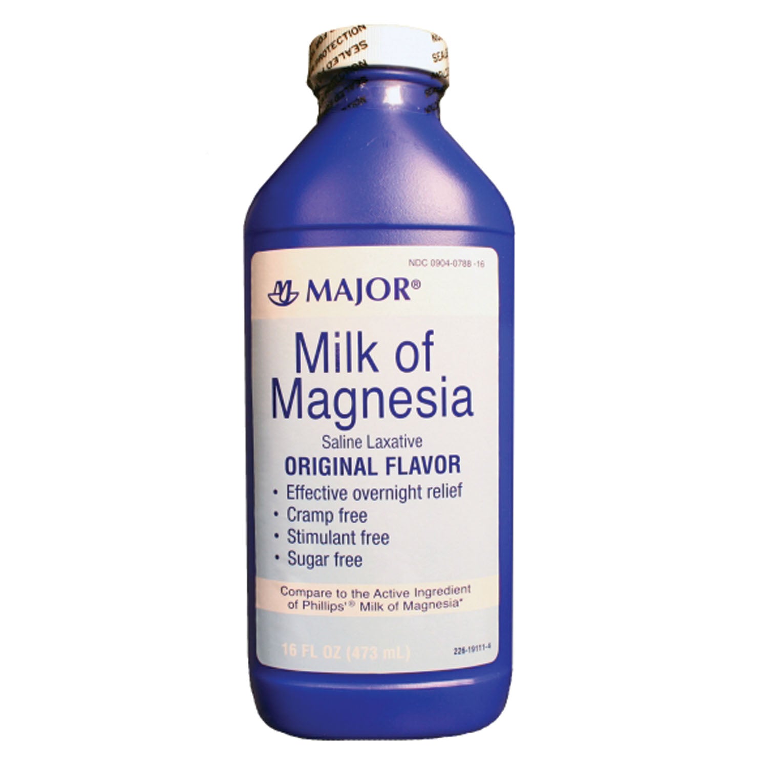 Milk of Magnesia, 16 oz, NDC# 00904-0788-16 (US Only) 