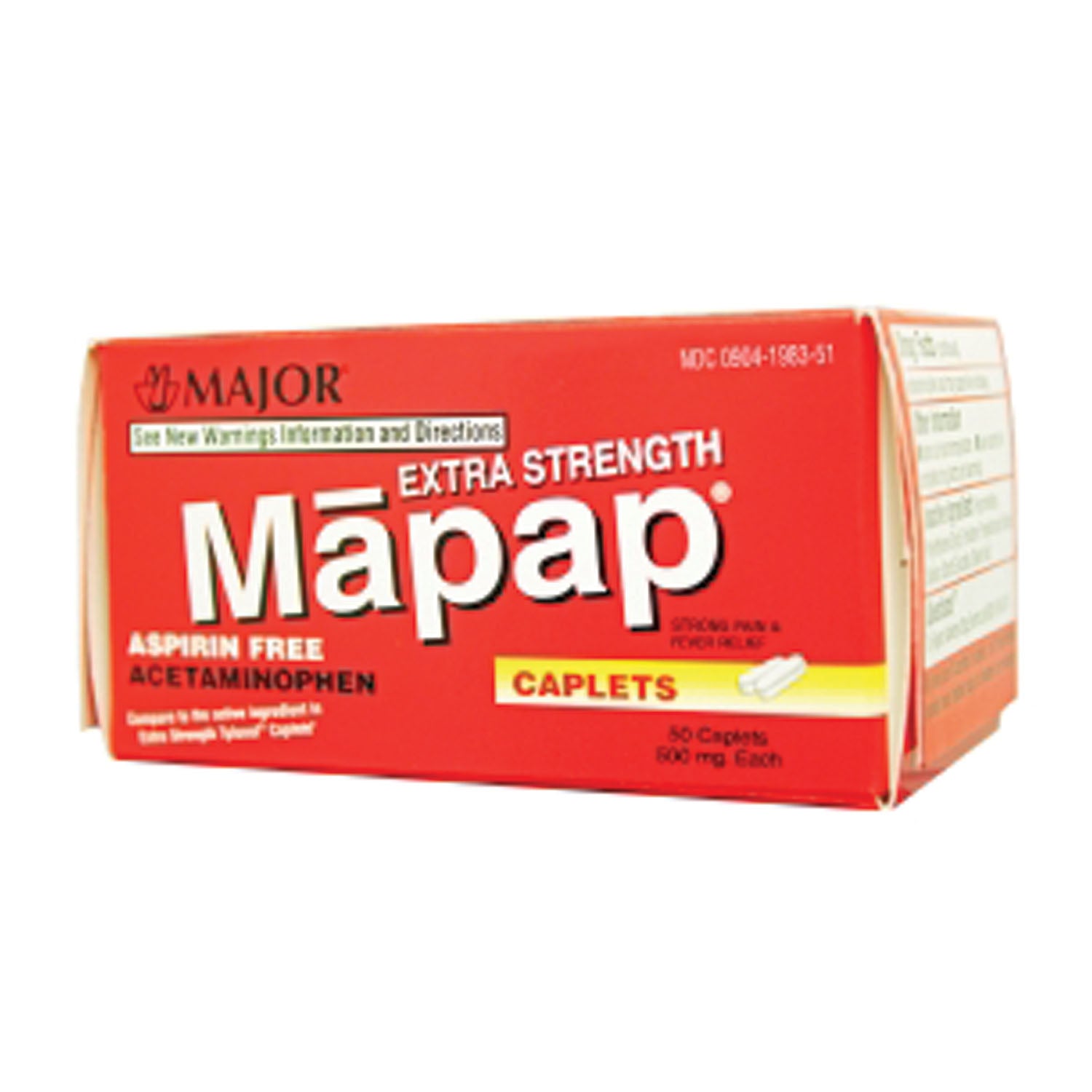 Mapap, 500mg, 50s, Boxed, Compare to Tylenol, 24/cs, NDC# 00904-6720-51 (US Only)