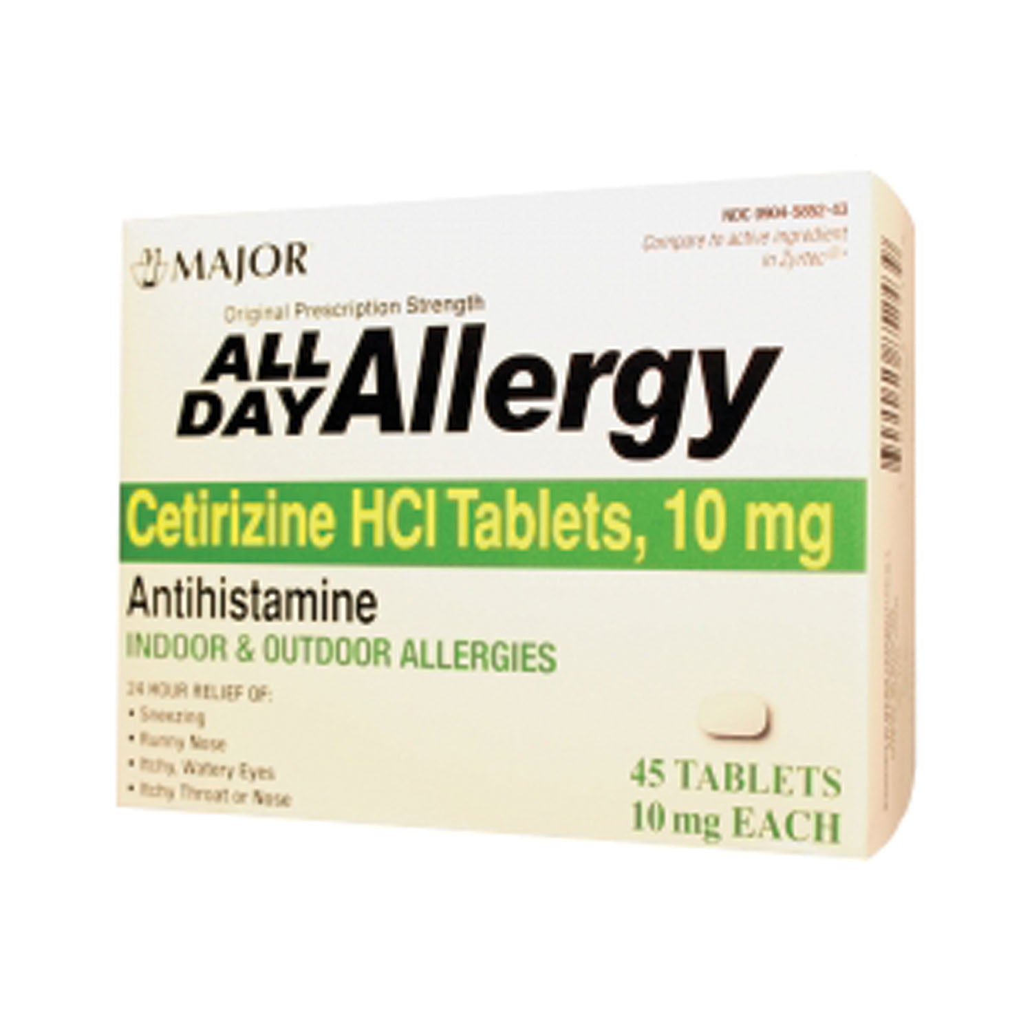All Day Allergy, 24 Hour, 45s, Compare to Zyrtec, 24/cs, NDC# 00904-6717-43 (US Only)