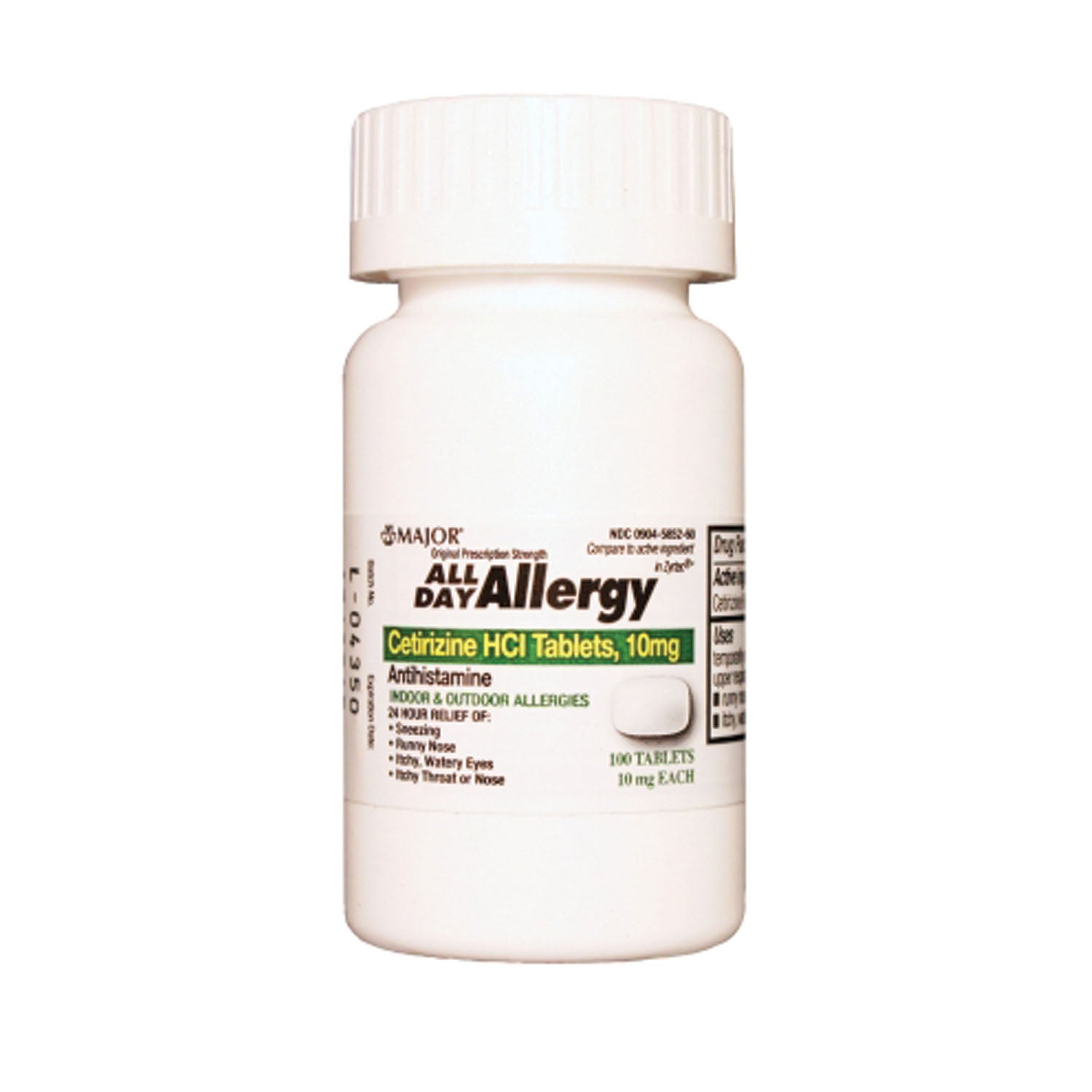 All Day Allergy, 24 Hour, 100s, 144/cs, NDC# 00904-6717-60 (US Only)