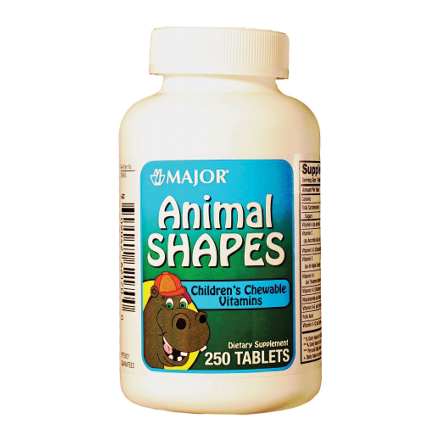 Animal Shapes, Chewable, 250s, Compare to Flintstones, NDC# 80681-0116-00