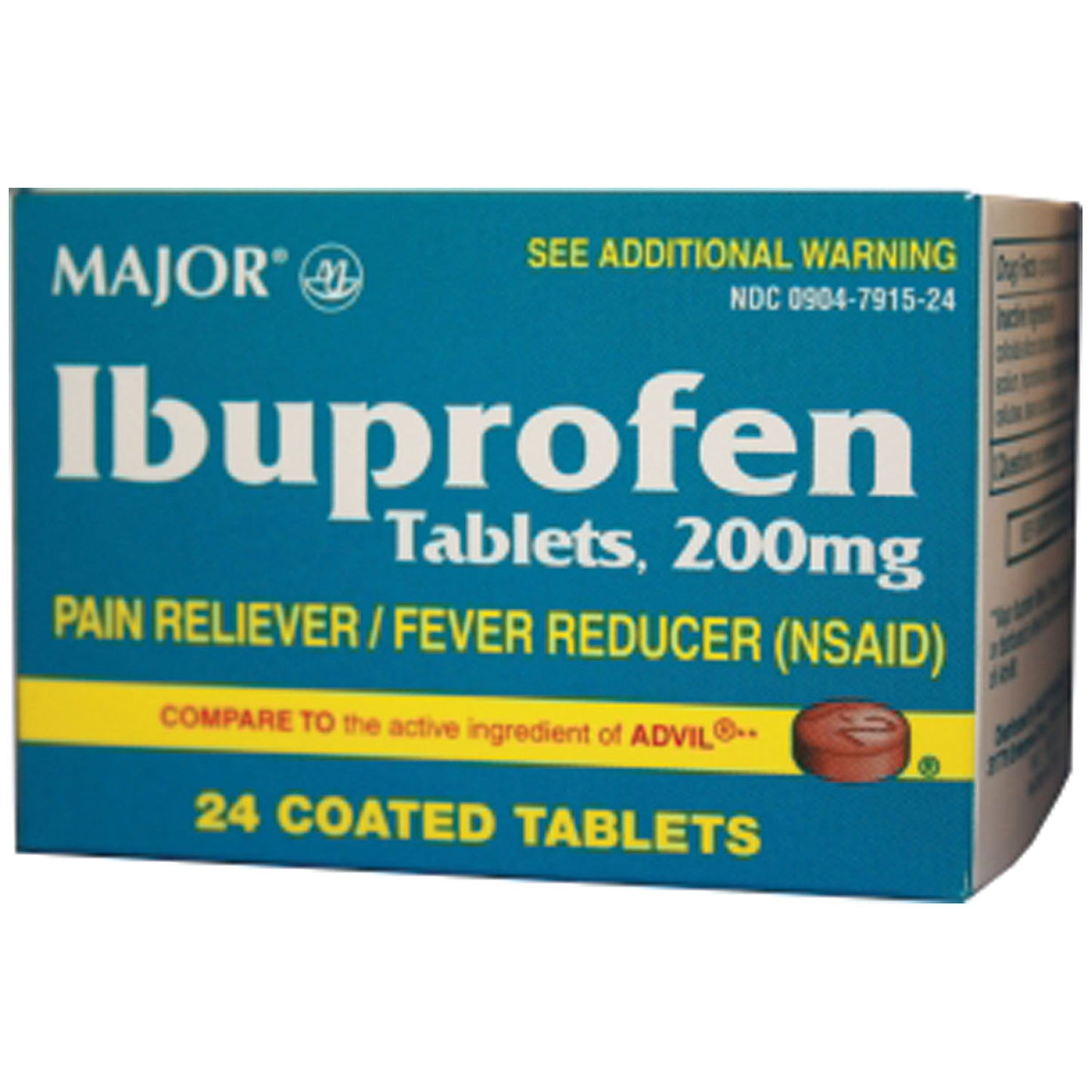Ibuprofen, 200mg, 24s, Compare to Advil, 144/cs, NDC# 00904-6747-24 (US Only)