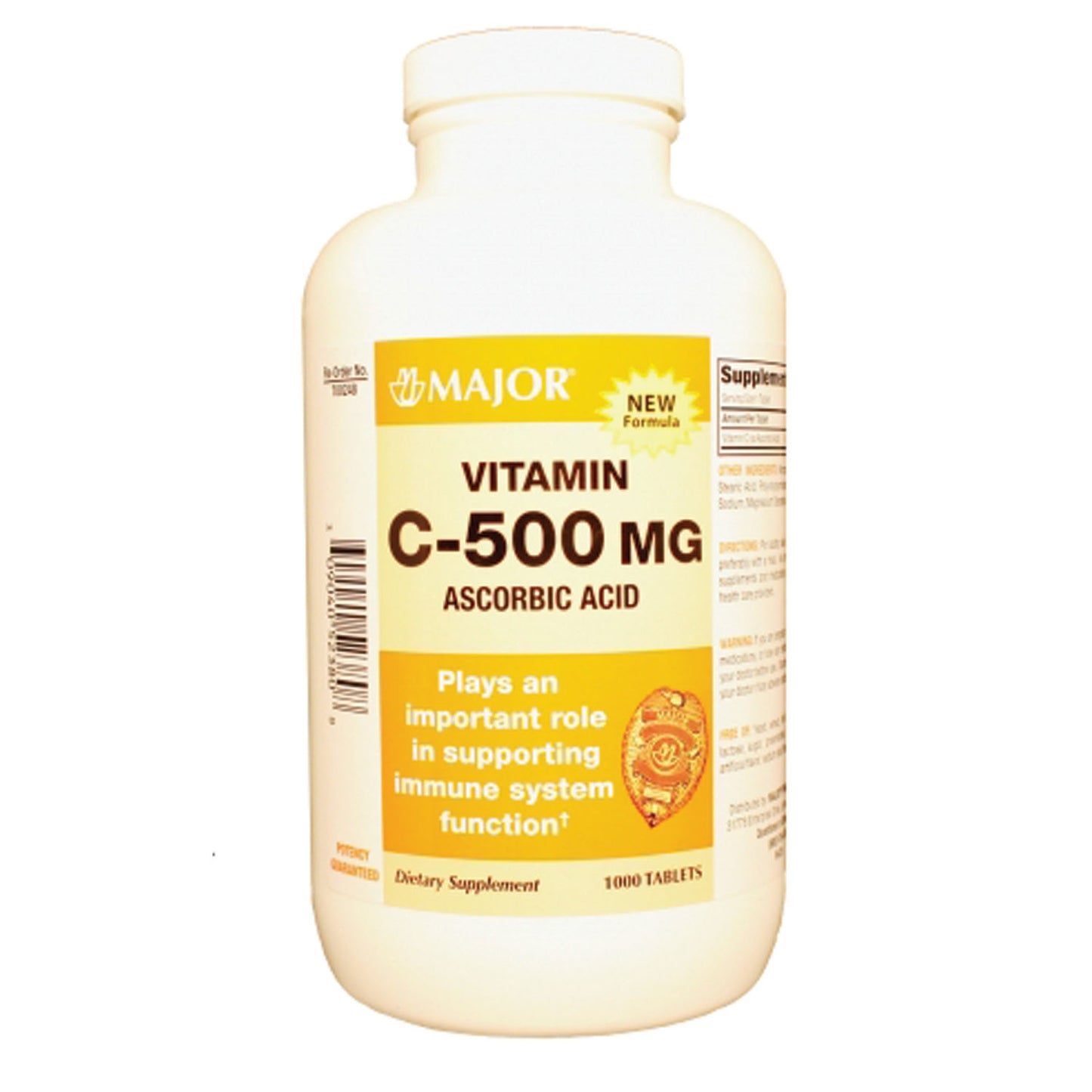Vitamin C, 500mg, Tablets, 1000s, 12/cs, NDC# 00904-0523-80 (US Only)