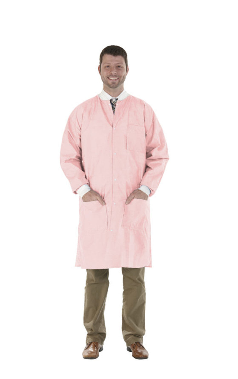 High Performance Lab Coat, Pretty Pink, Large, 12/bg (Not Available for sale into Canada)
