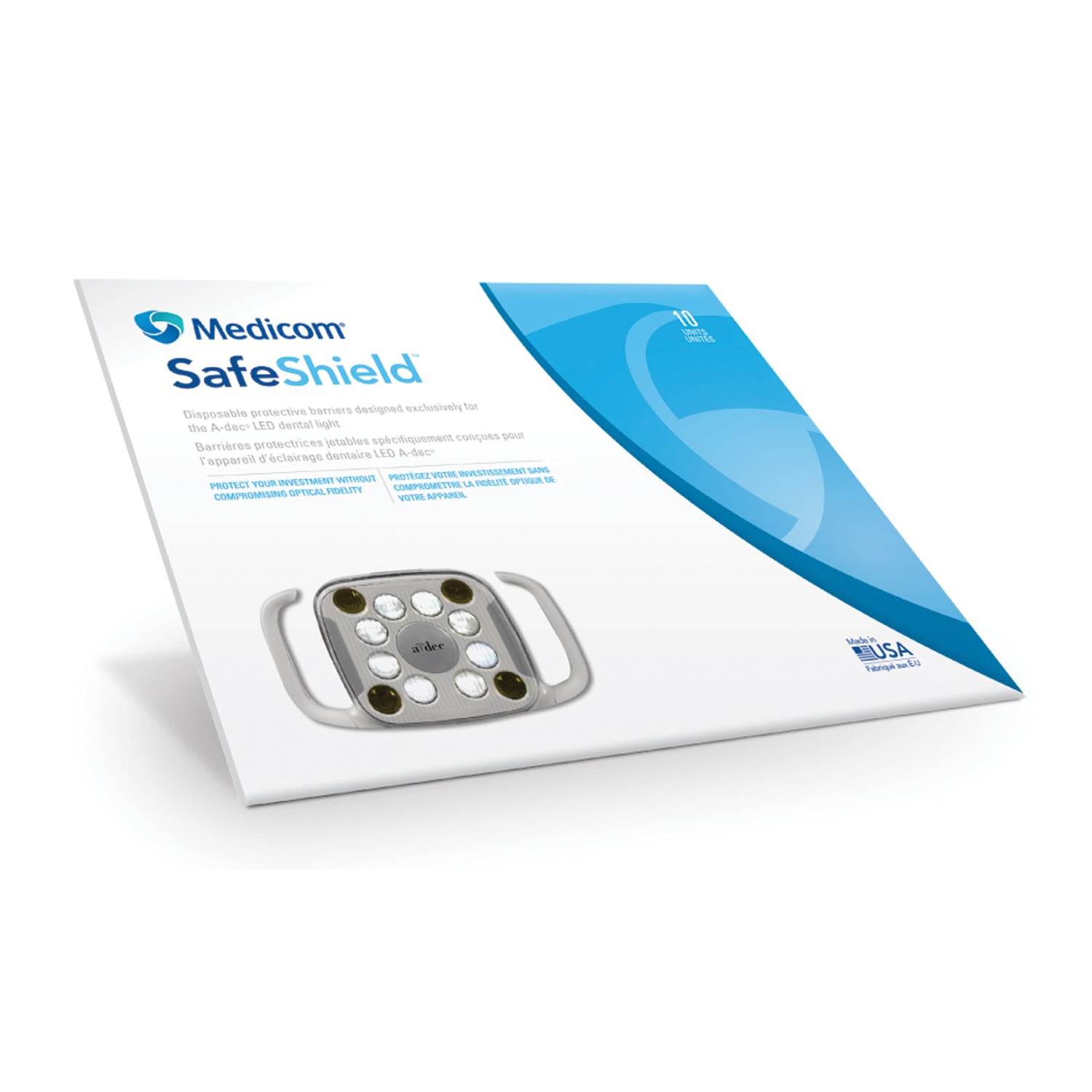 SafeShield Light Barrier, Disosable, Exclusively For The A-dec LED Light, 10/sleeve, 10 sleeve/cs