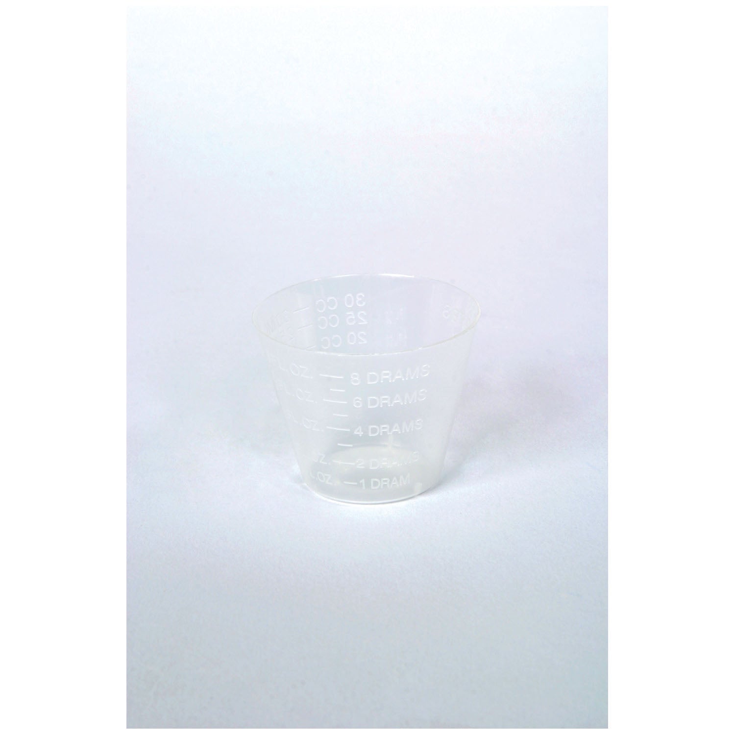 Medicine Cup, 1 oz, Unbreakable Translucent, Polypropylene, 100/slv, 50 slv/cs (50 cs/plt)