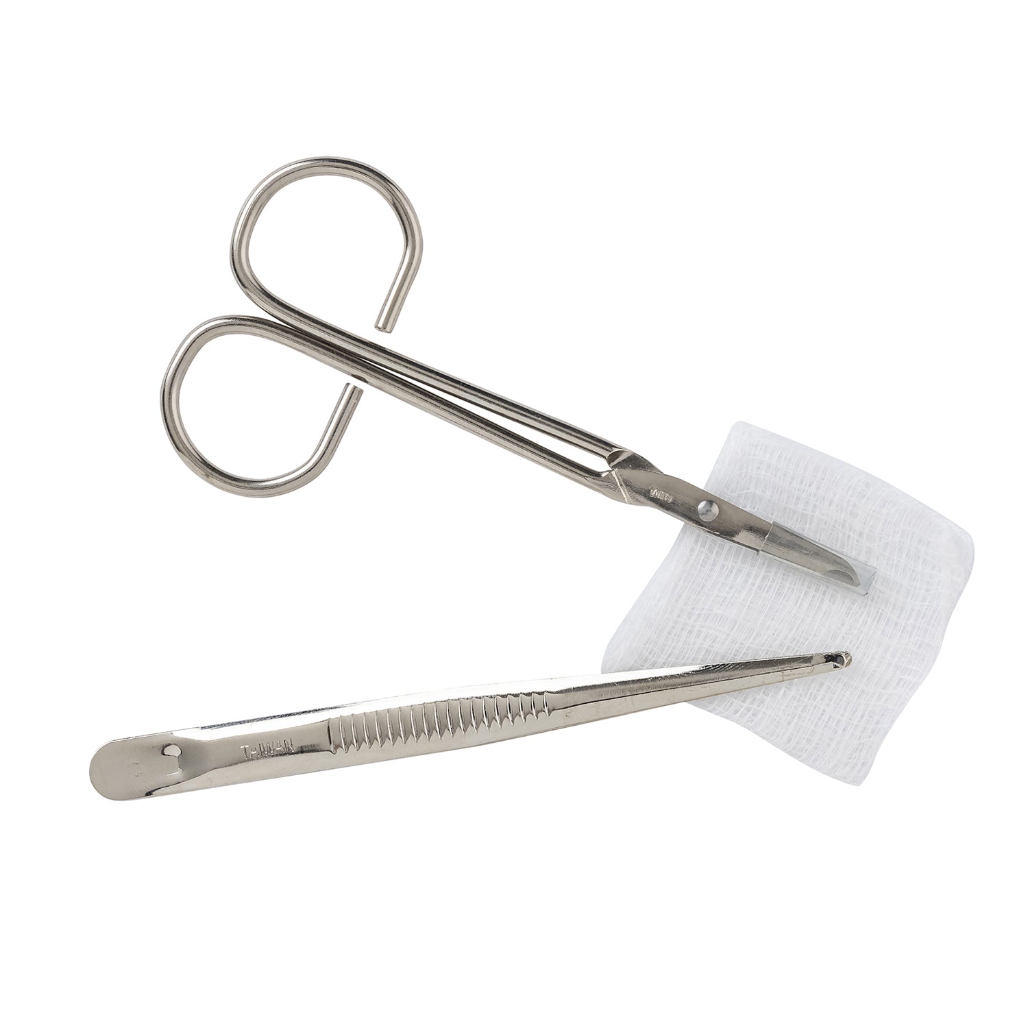 Suture Removal Kit Tray Includes: WF Littauer Scissors, Metal Forceps, 2" x 2" Gauze, 50/cs