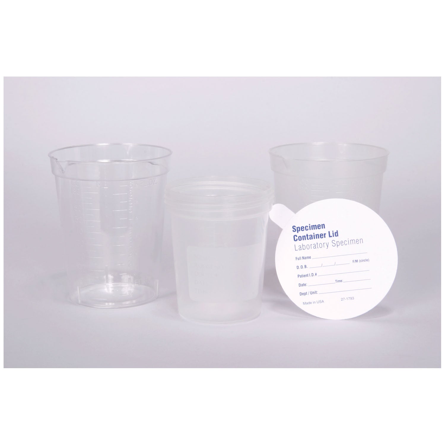 Specimen Container Only, 4 oz, 500/cs (45 cs/plt)