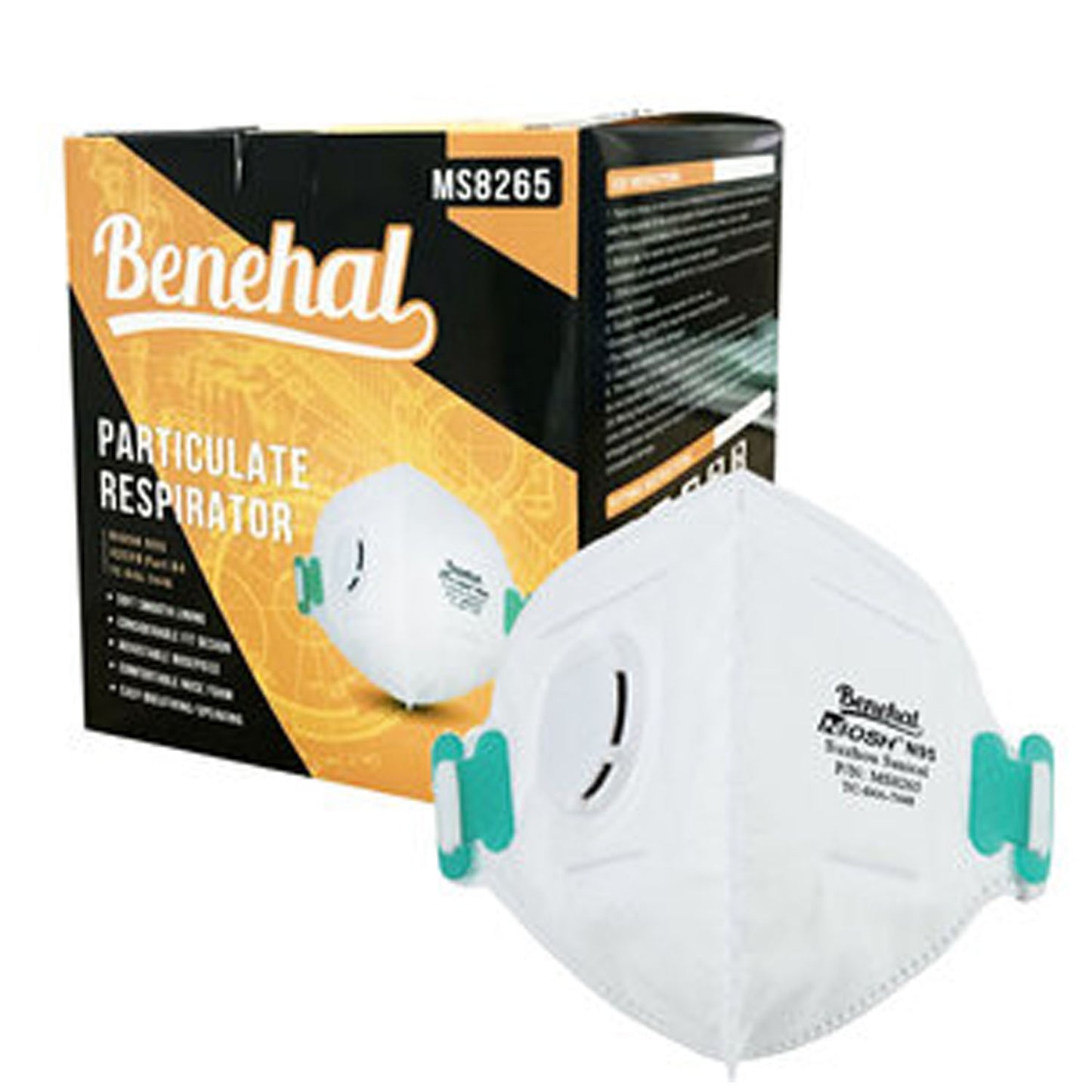 Mask, N95 Surgical Respirator, NIOSH-Certified, FDA and CDC-Listed, Foldable-Design w/ Valve, 10/bx, 20bx/cs (Item is Non-Returnable)