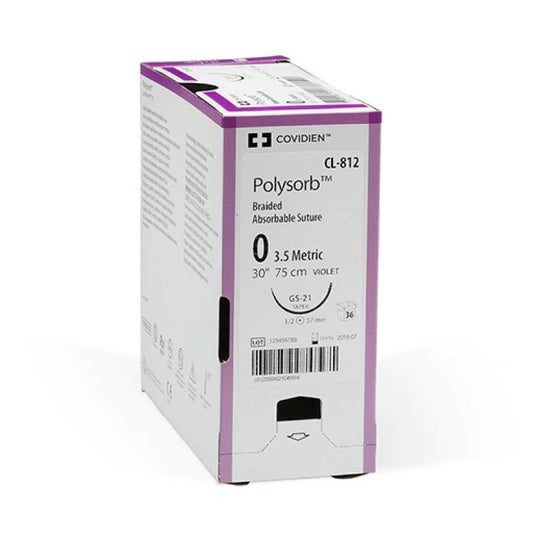 Suture, Taper Point, Size 0, Violet, 30", Needle GS-21, _ Circle, 3 dz/bx (Continental US Only)