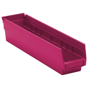 Shelf Bin, 17 7/8" x 4 1/8" x 4", Pink, 20/ctn (DROP SHIP ONLY)