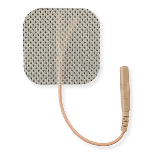 Compass Electrodes, Square, Tan, Cloth, Foil Packaging, 1.5" x 1.5", 4/pk, 10 pk/bg