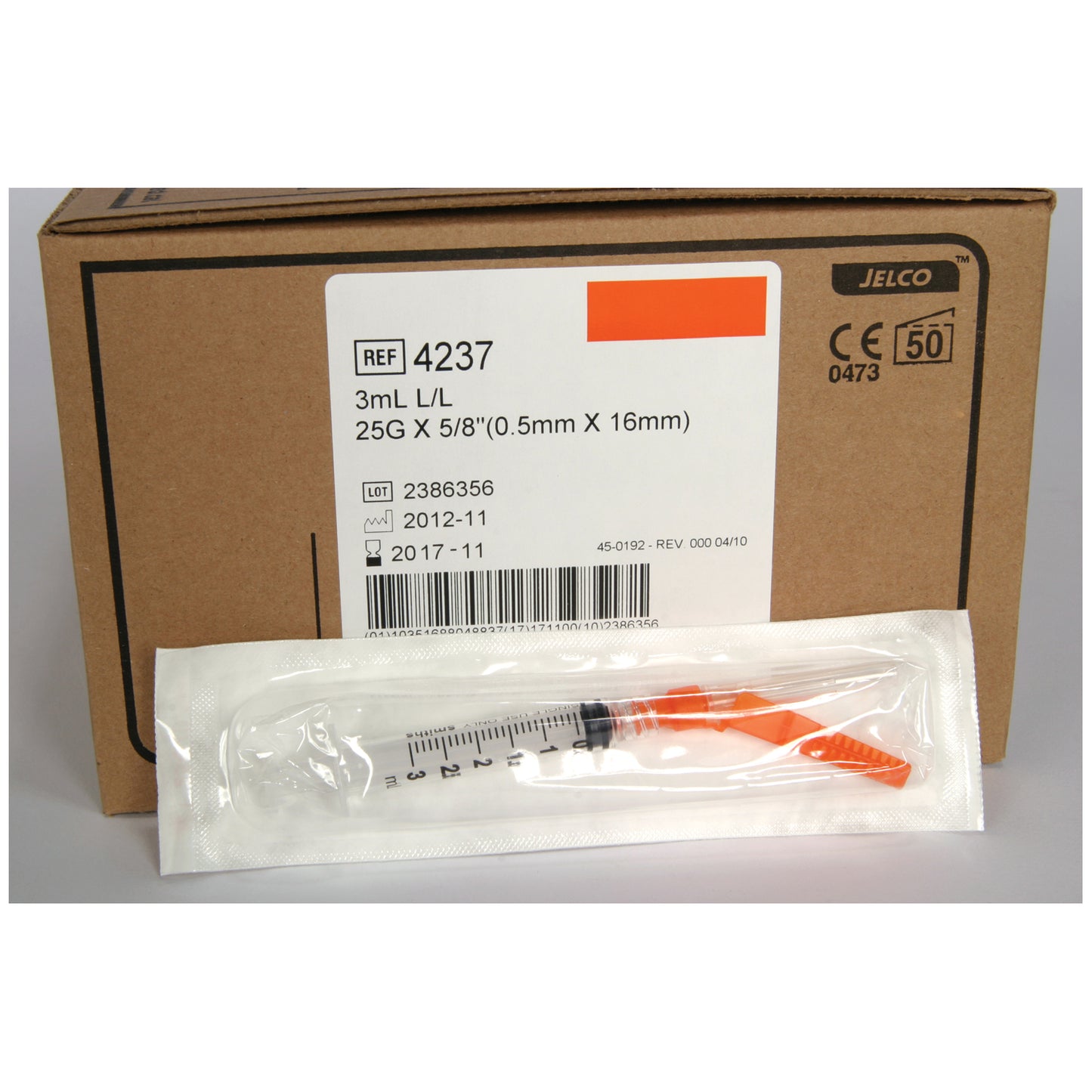 Needle, Safety, Hypodermic, 22G x 1_", 3ml Luer Lock Syringe, Hub Color Black, 50/bx, 8 bx/cs (US Only)