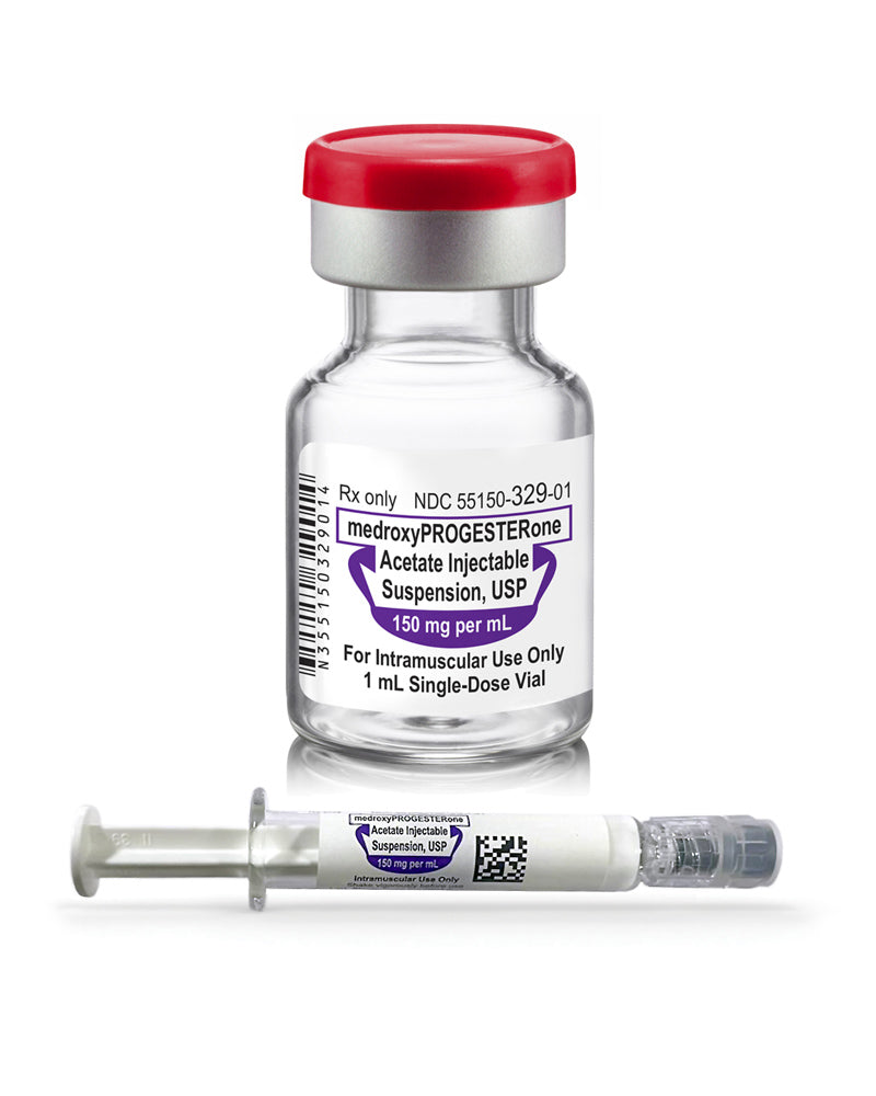 MedroxyProgesterone Acetate Injectable Suspension, USP 150 mg/mL, 1/bx (Rx) (US Only, Excluding IN and ND) (Product is Non-Returnable)