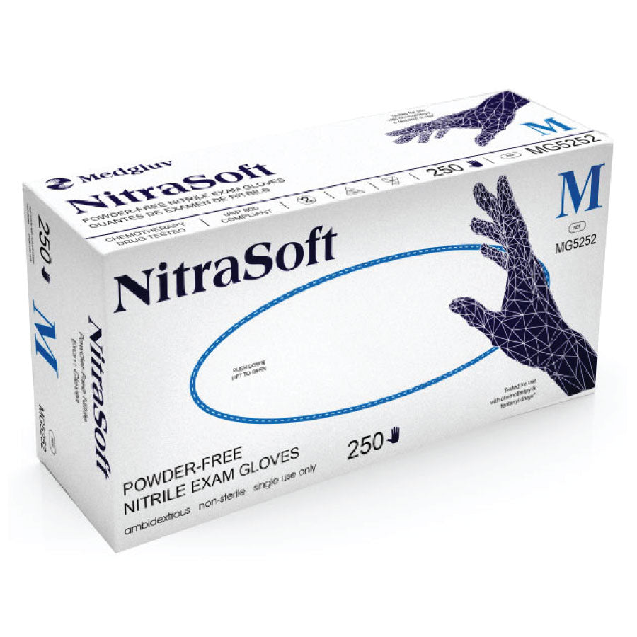 Exam Glove, Nitrile, X-Small, Powder-Free, Textured Finger, Cobalt Blue, Non-Sterile, 250/bx, 10 bx/cs