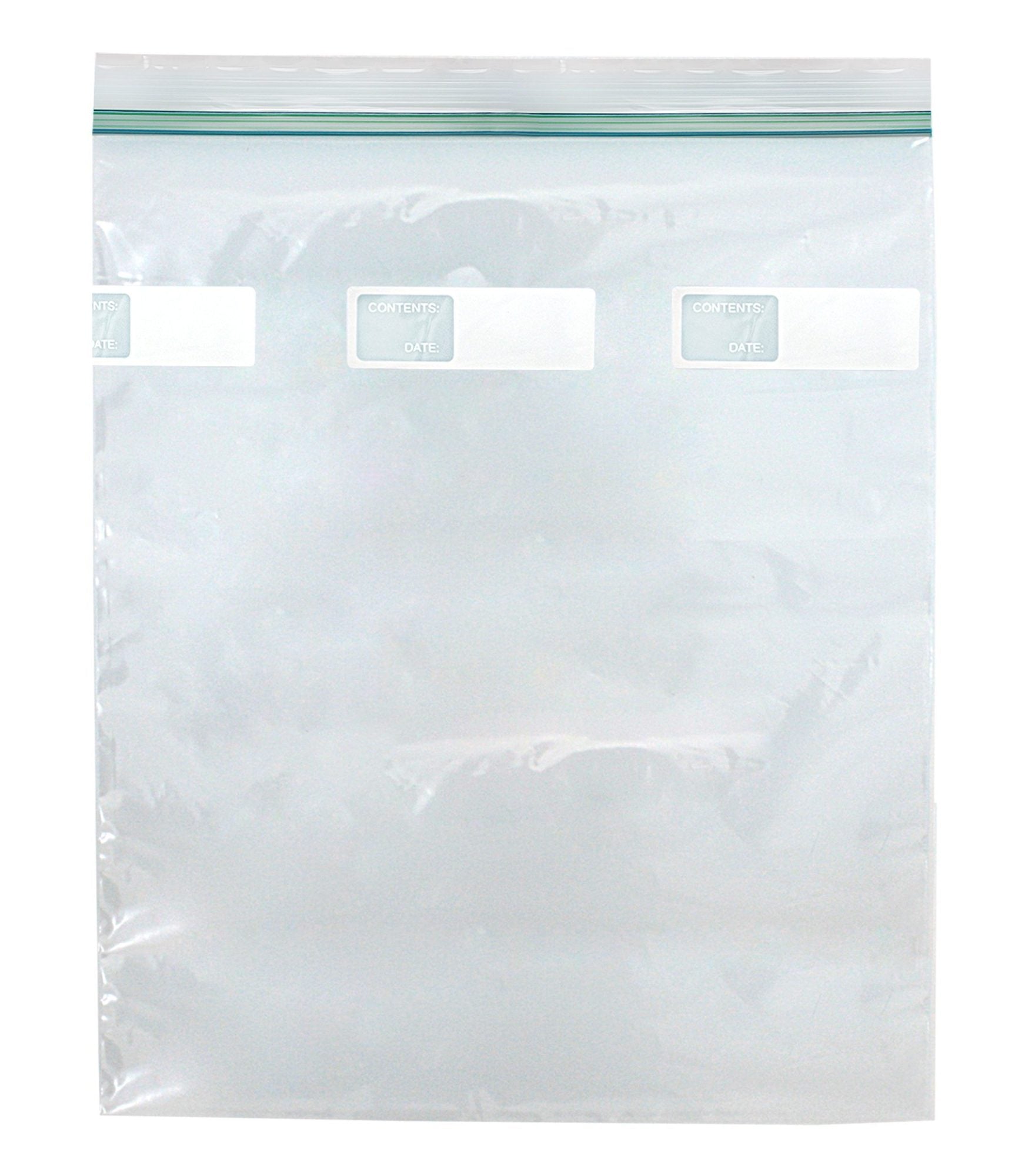 COLORZIP Double Zip Closure, 13 x 15.5, 2 Gallon Freezer, 100/bx, 100 bx/cs