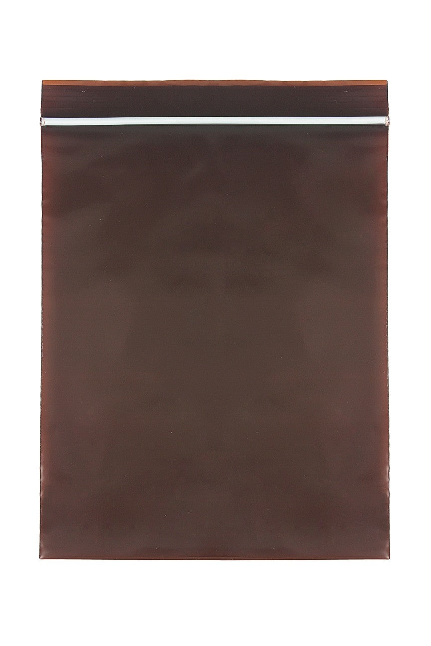 UV Protection Zip Bags, 3 Mil, 6 x 8, Amber, 100/pk, 10 pk/cs