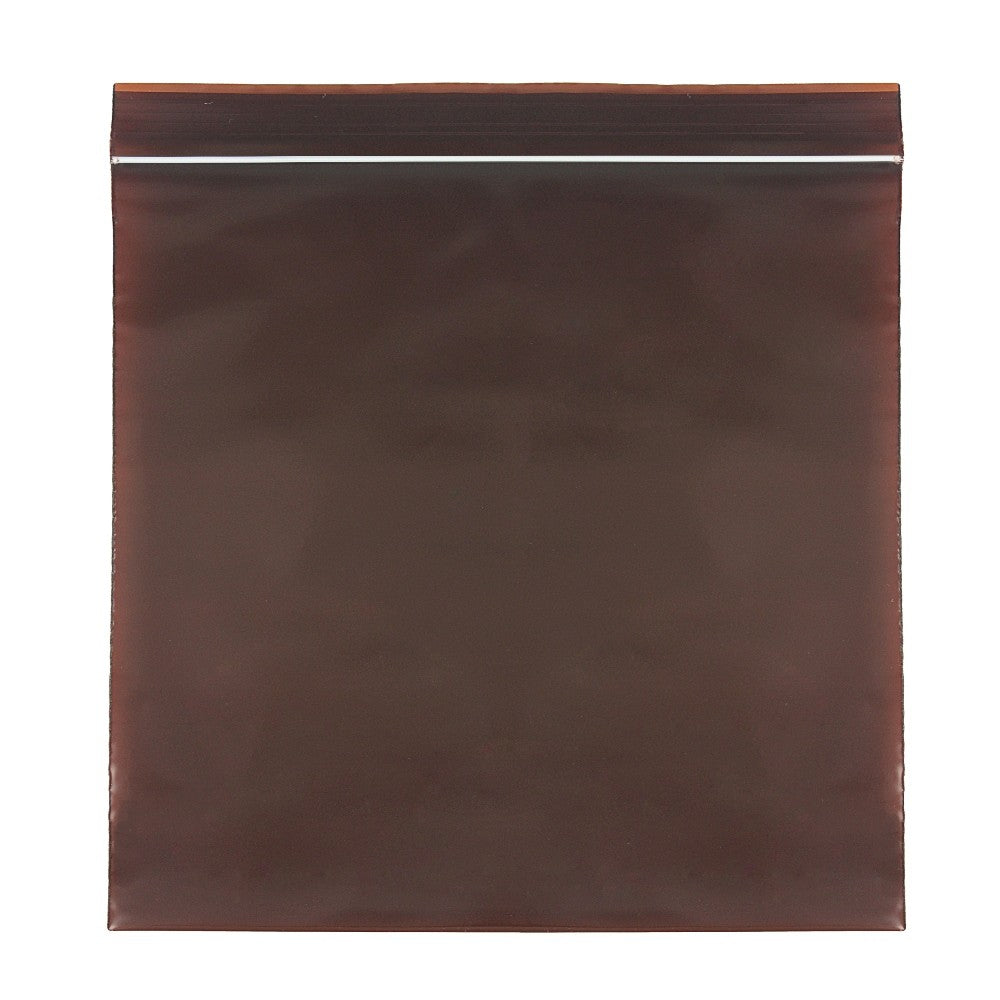 UV Protection Zip Bags, 3 Mil, 12 x 12, Amber, 100/pk, 5 pk/cs