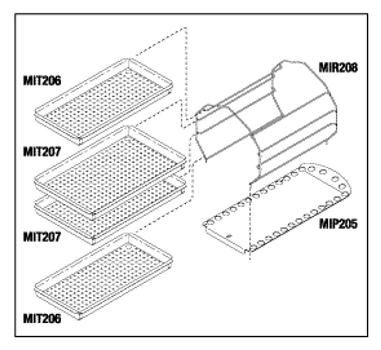Tray Rack, Stainless Steel (US Only) (DROP SHIP ONLY) (Delivery Info Sheet Required)